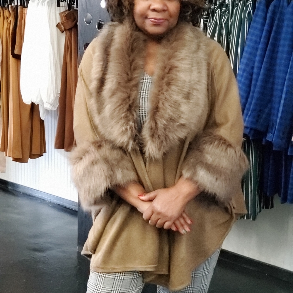 Beautiful Faux Fur Cape